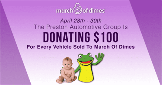 Preston auto donates to March of Dimes