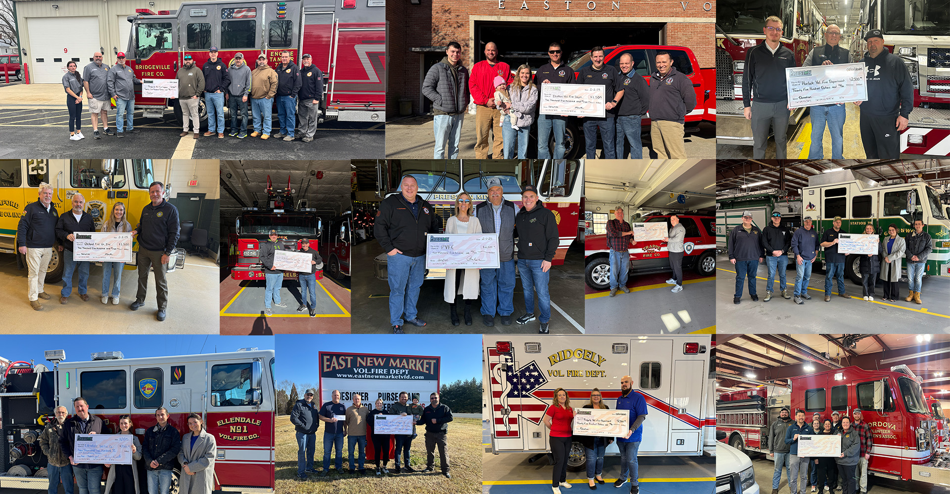 Preston Fire 25th Anniversary Donations