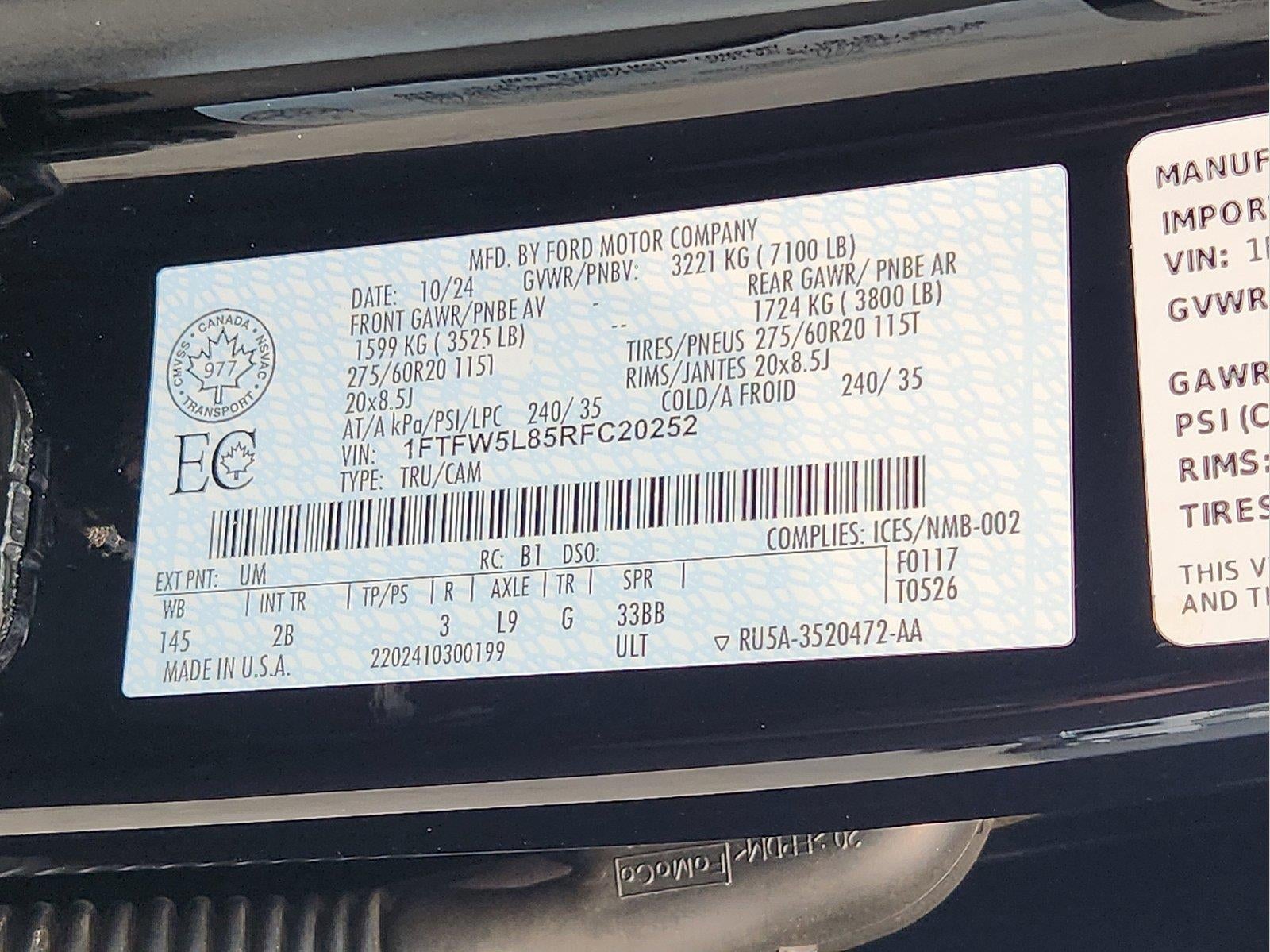 2024 Ford F-150 LARIAT
