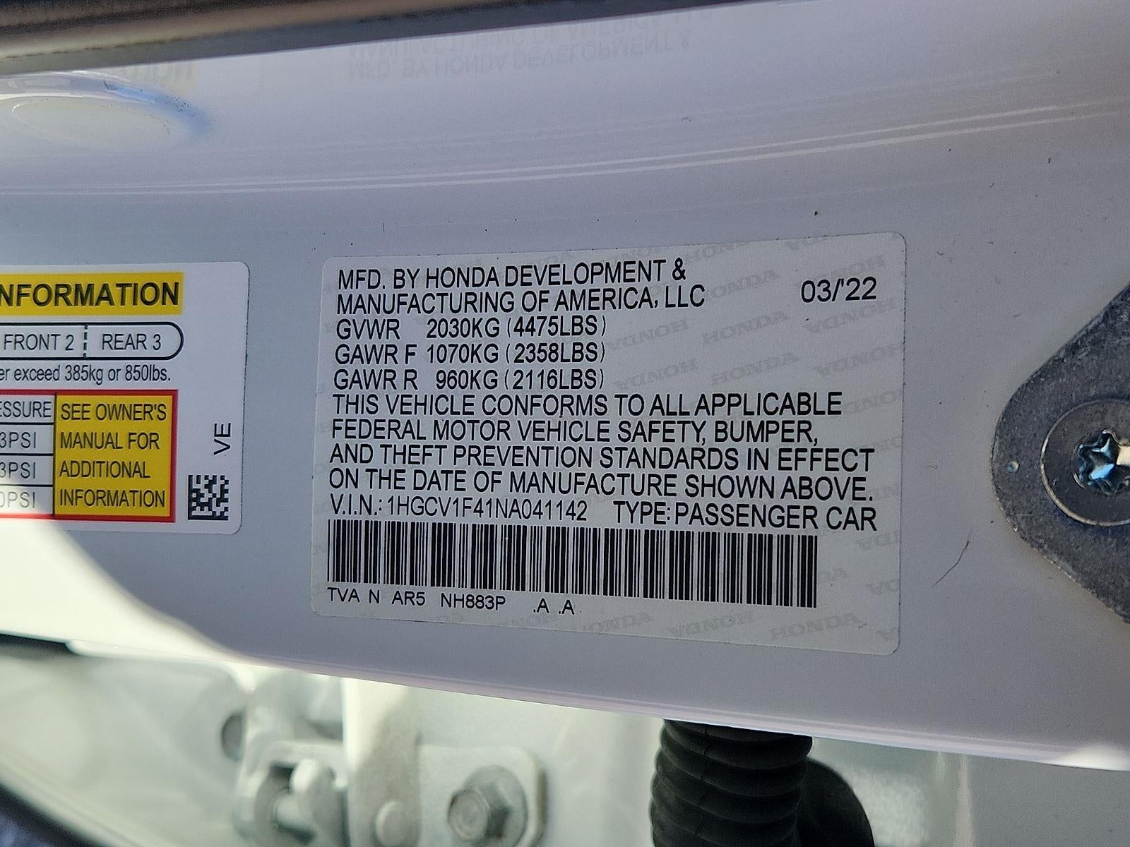 2022 Honda Accord Sport Special Edition