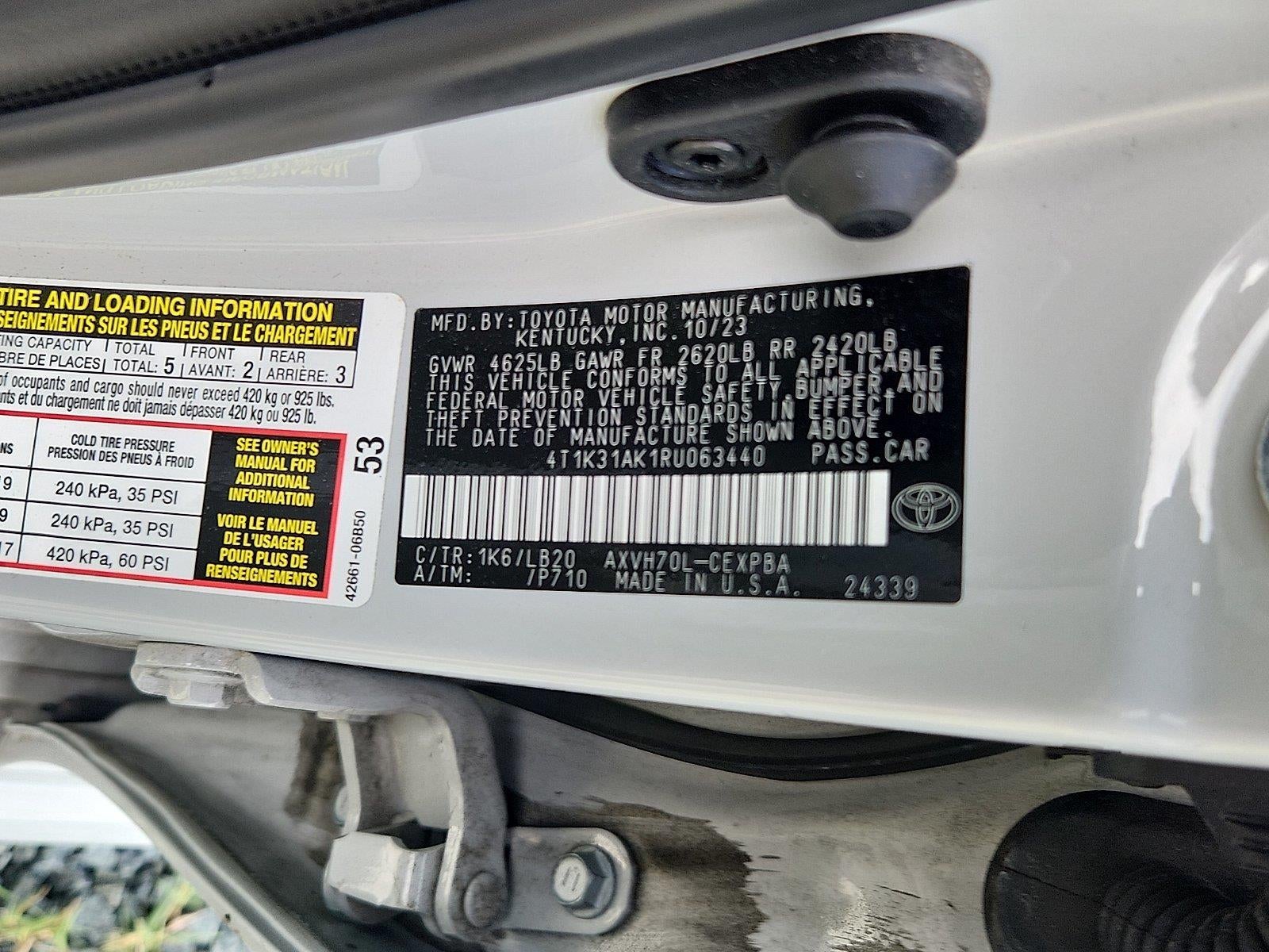 2024 Toyota Camry Hybrid XSE