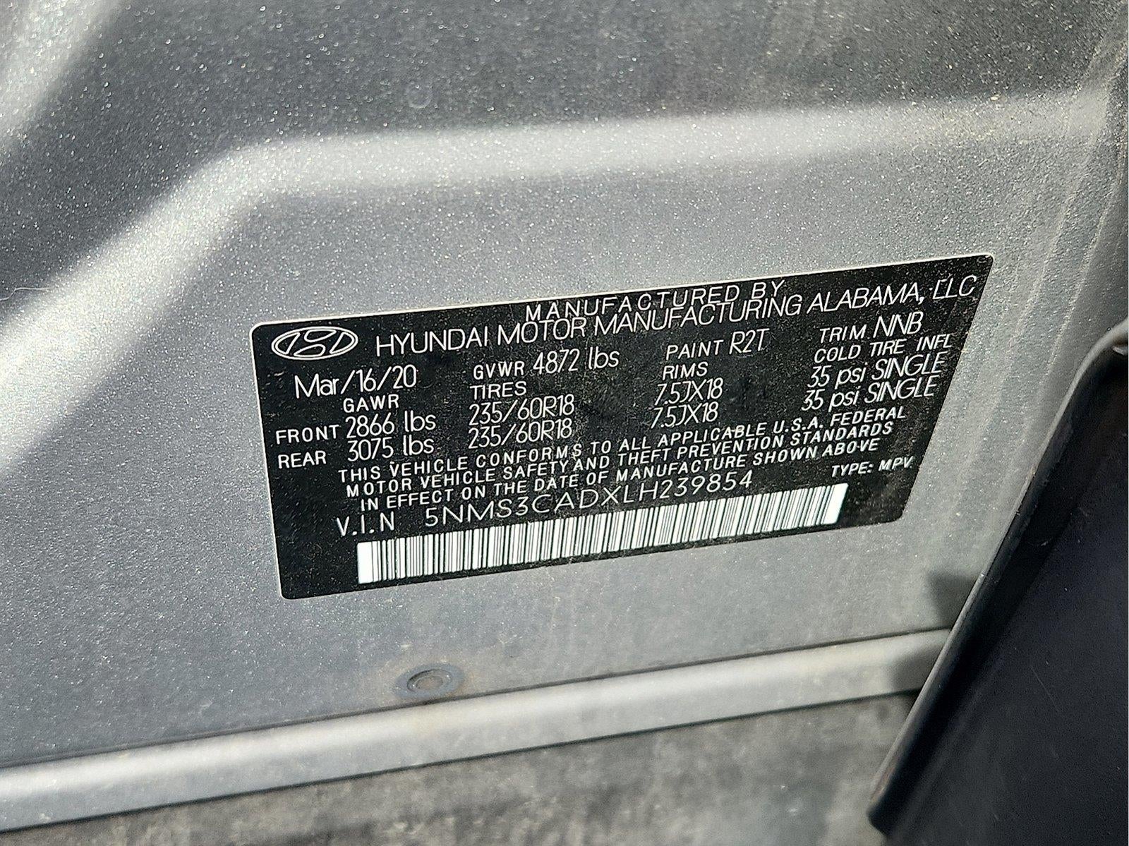 2020 Hyundai Santa Fe SEL