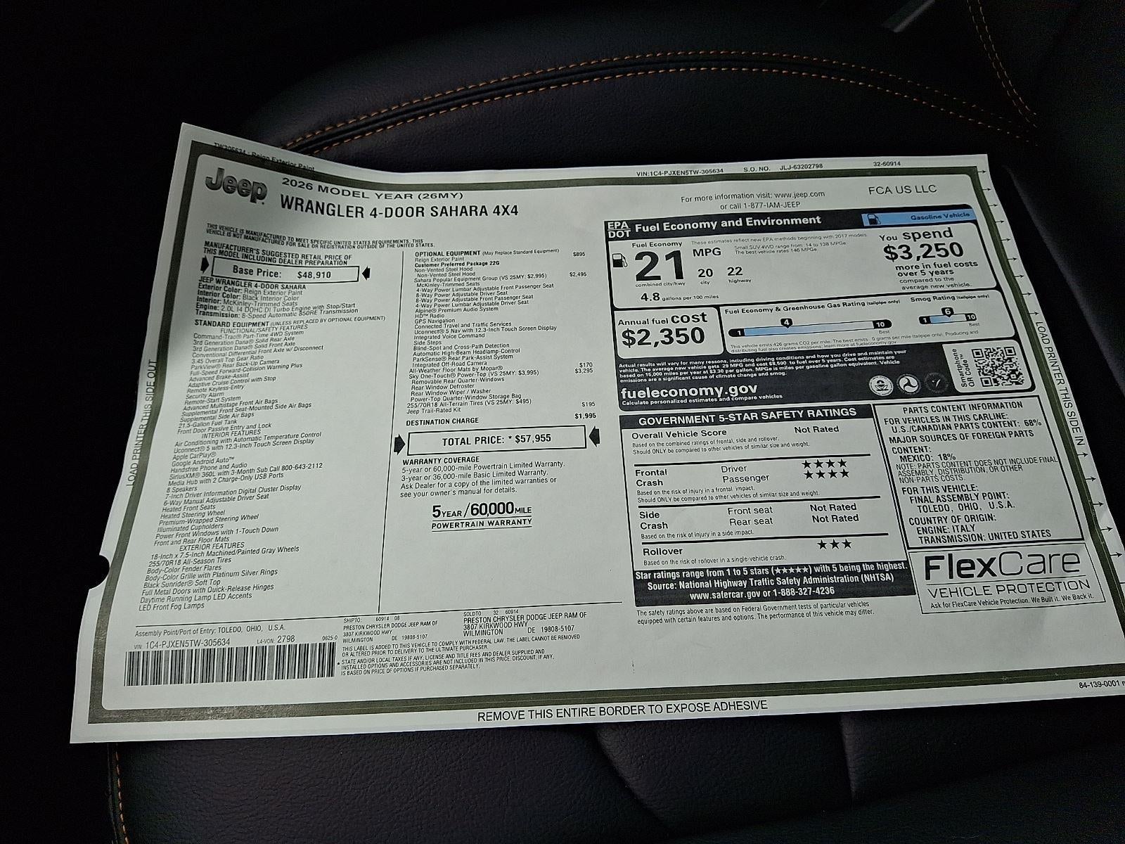 2026 Jeep Wrangler Sahara