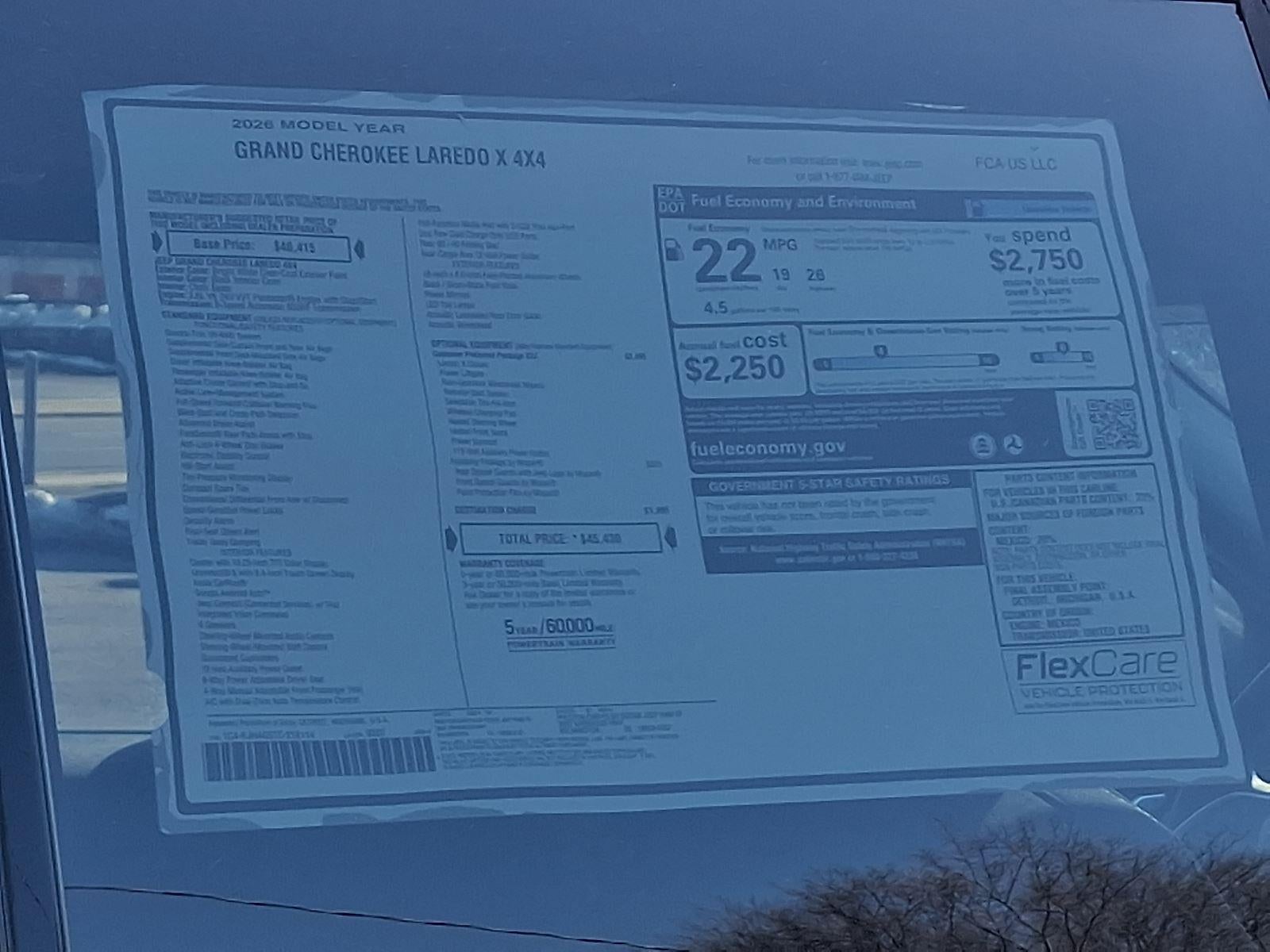 2026 Jeep Grand Cherokee Laredo X