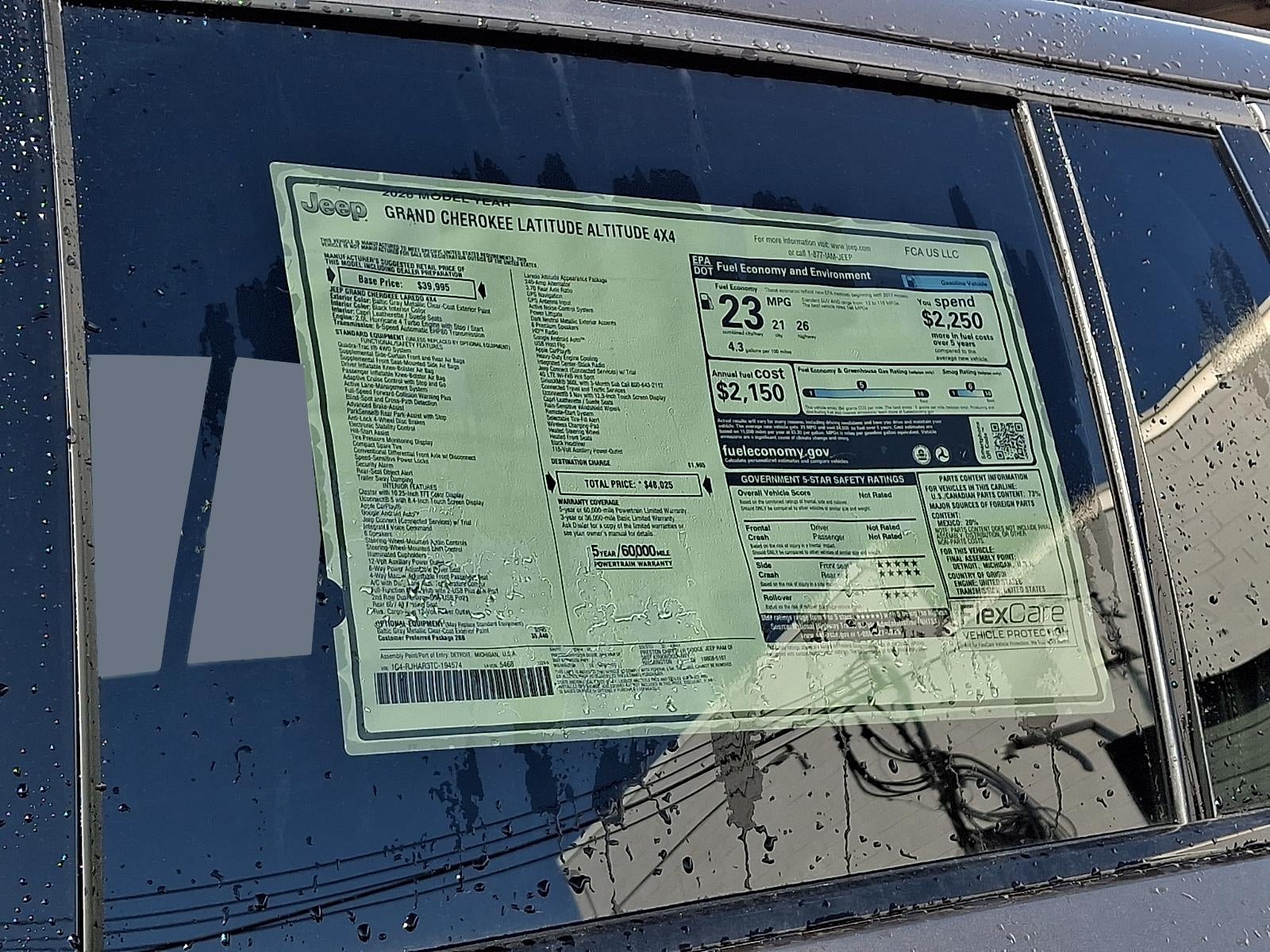 2026 Jeep Grand Cherokee Laredo Altitude