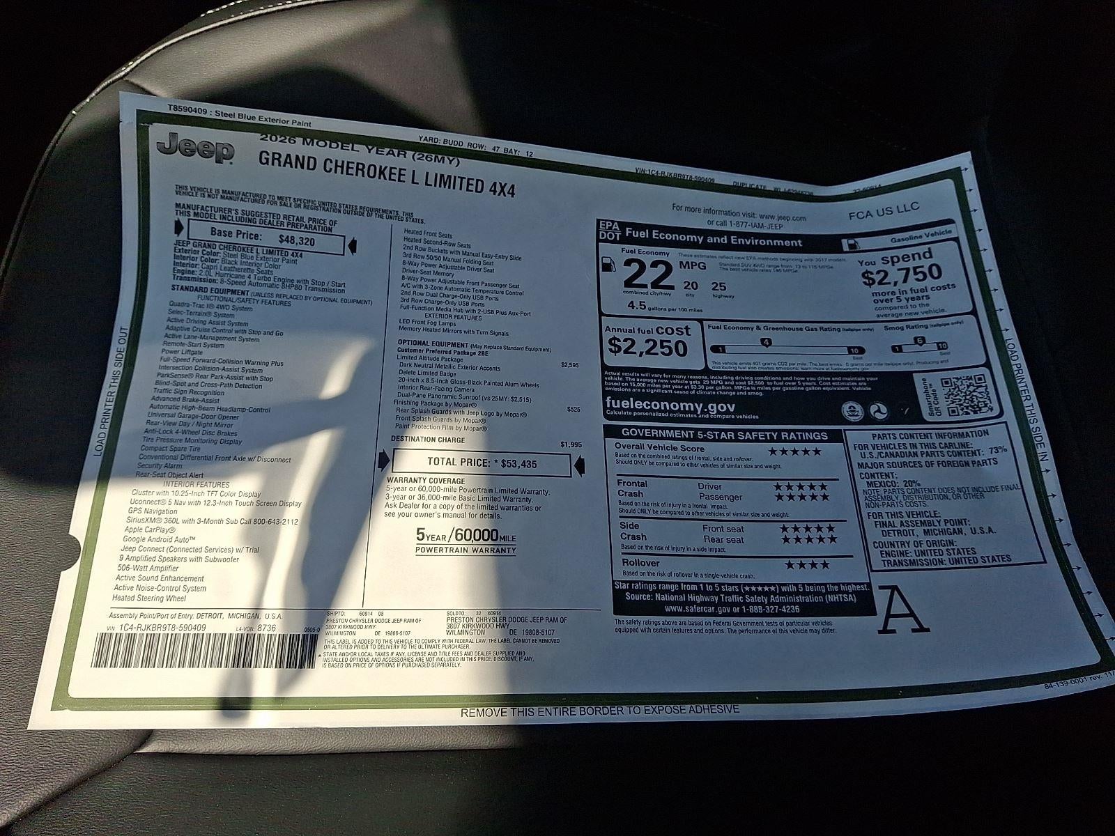 2026 Jeep Grand Cherokee L Limited