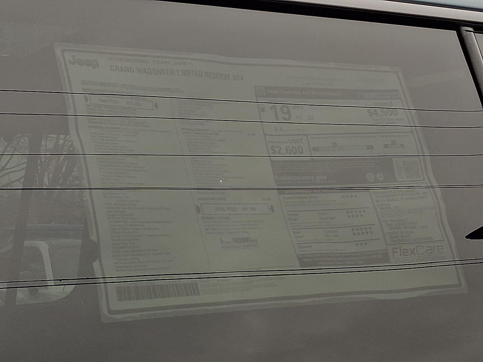 2026 Jeep Grand Wagoneer Limited Reserve