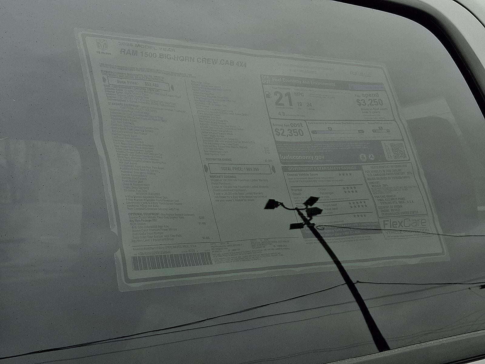 2026 RAM 1500 Big Horn