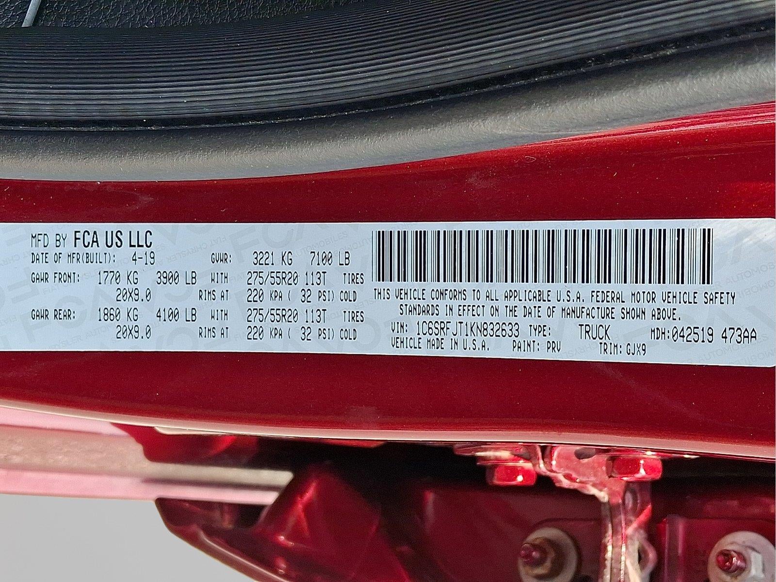 2019 RAM 1500 Laramie
