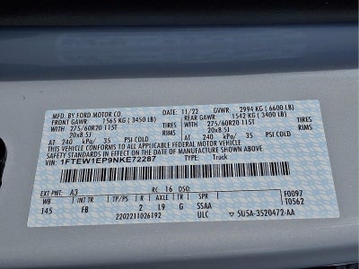 2022 Ford F-150 XLT