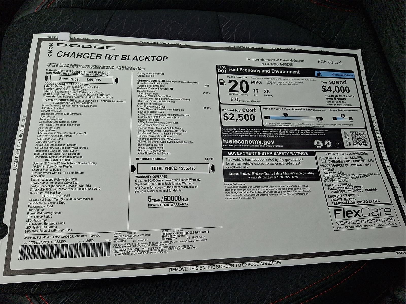 2026 Dodge Charger R/T