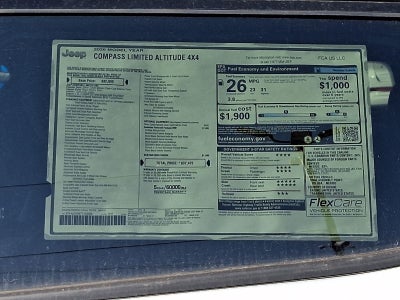 2026 Jeep Compass Limited Altitude