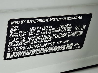 2022 BMW X5 xDrive40i