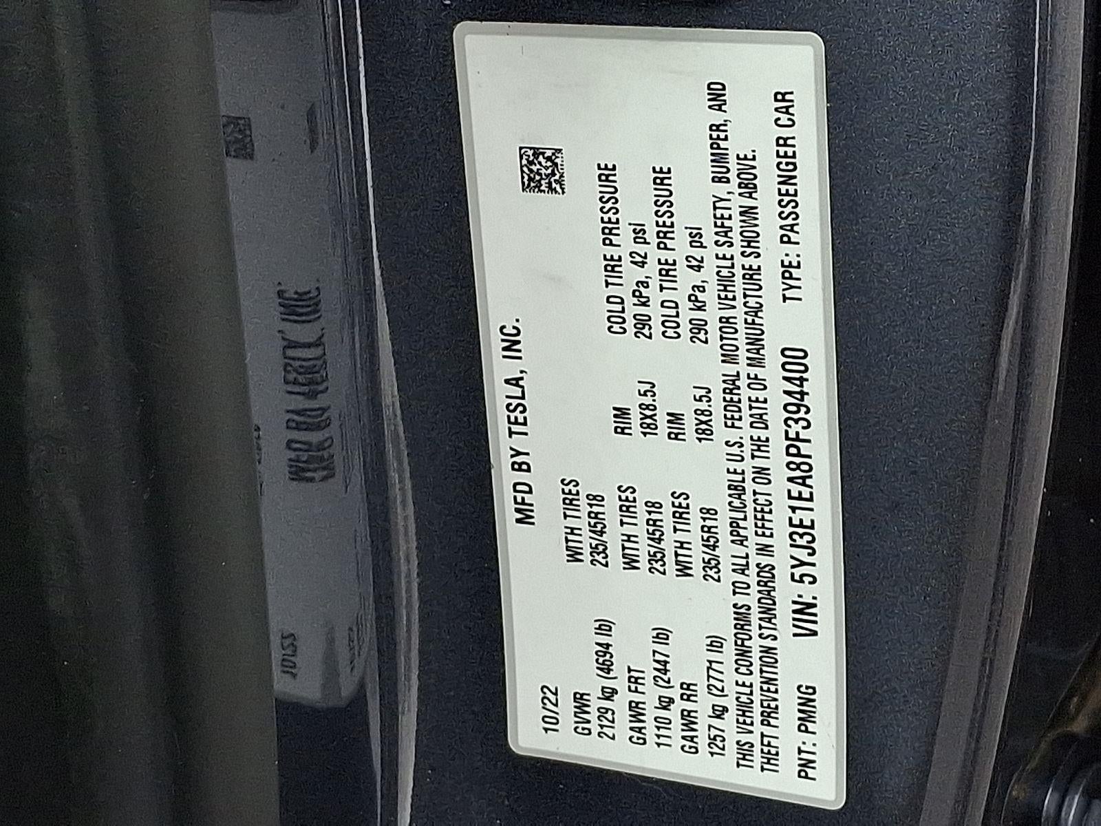 2023 Tesla Model 3 RWD