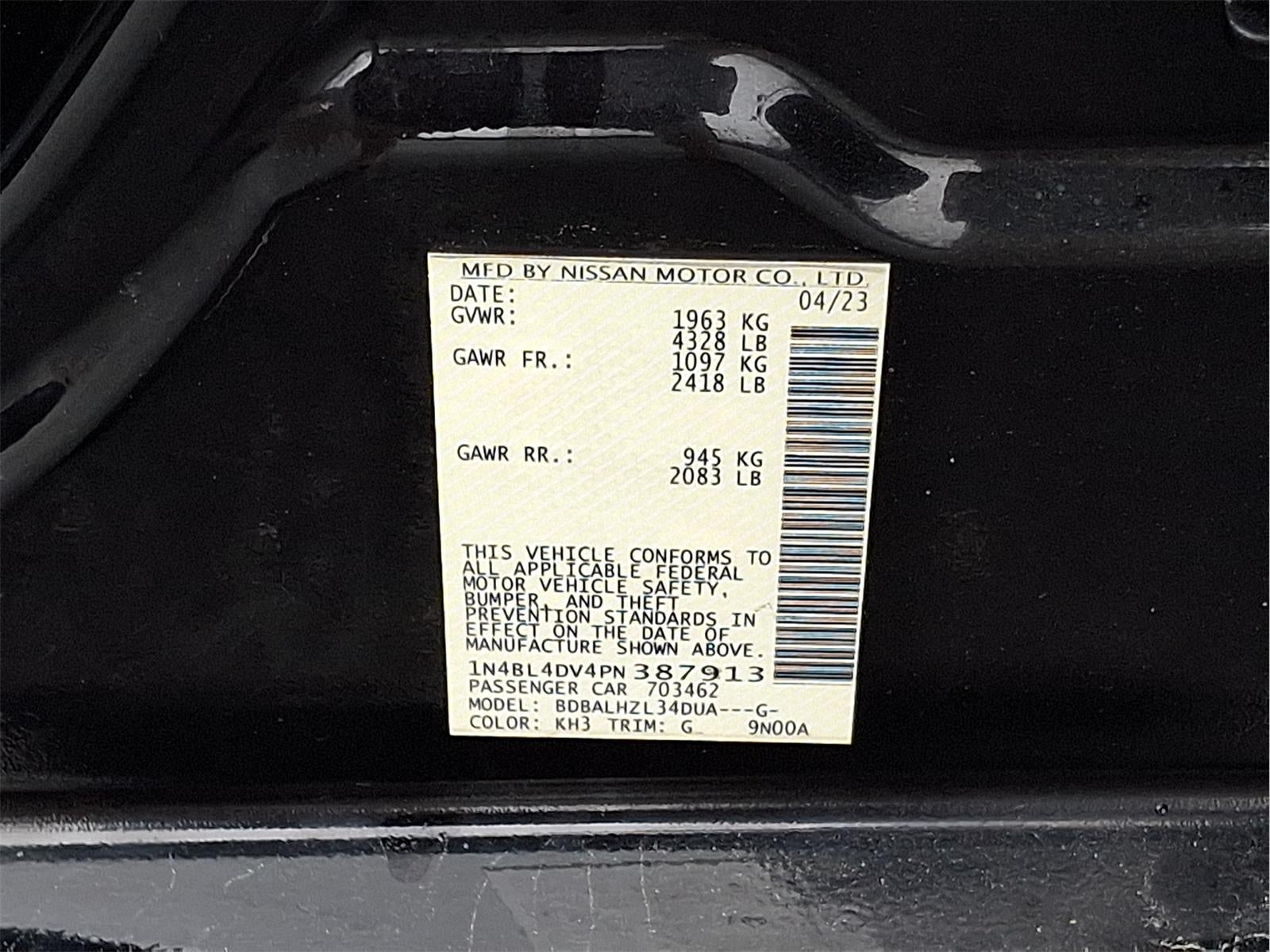 2023 Nissan Altima 2.5 SV