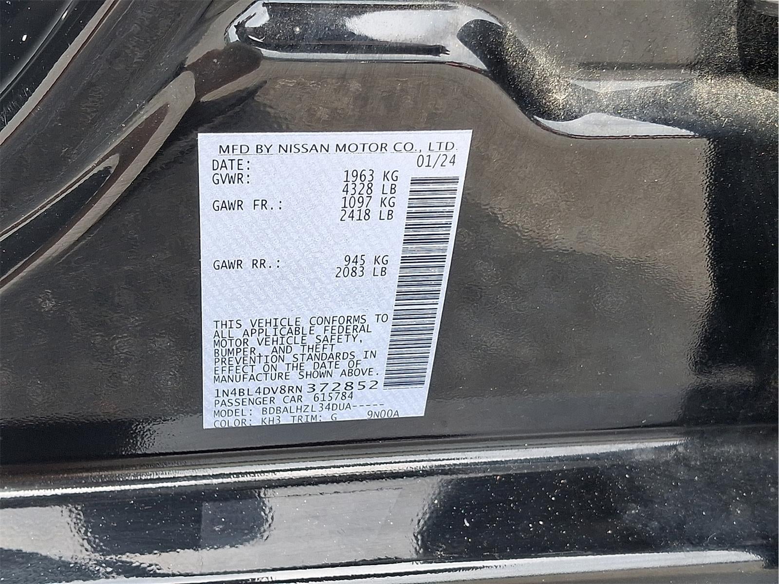 2024 Nissan Altima 2.5 SV