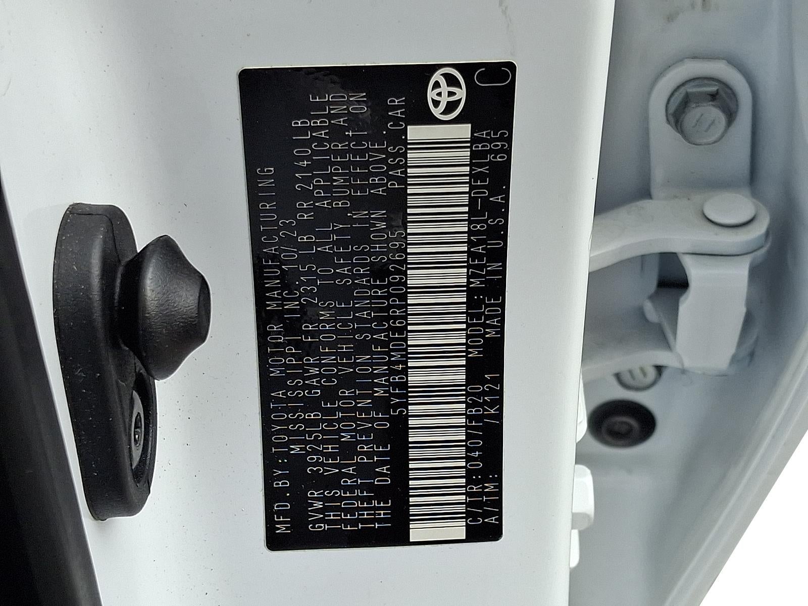 2024 Toyota Corolla LE