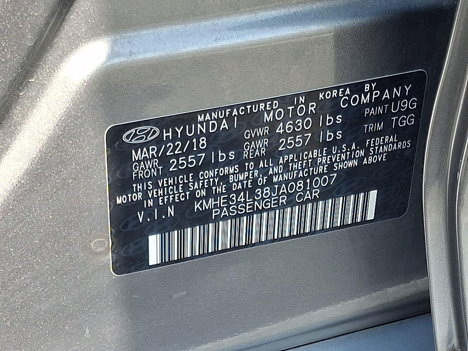 2018 Hyundai Sonata Hybrid Limited
