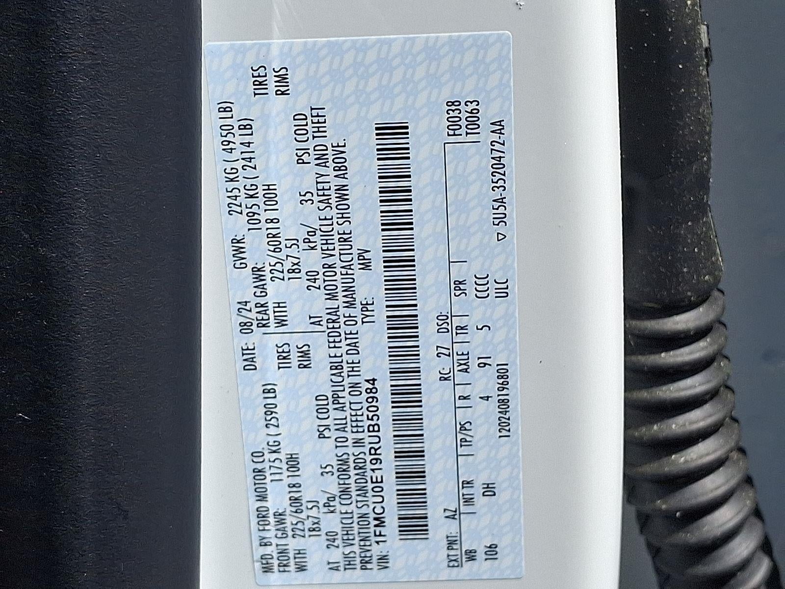 2024 Ford Escape Plug-In Hybrid PHEV