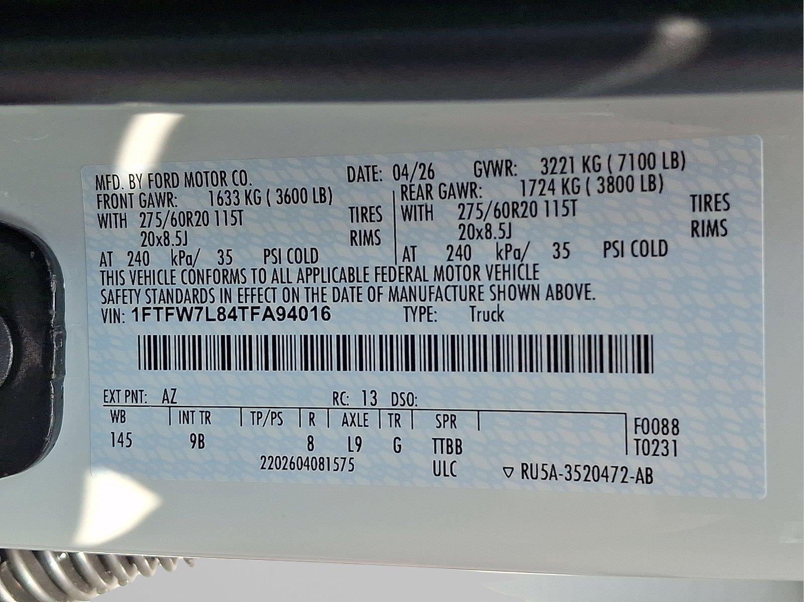 2026 Ford F-150 Platinum