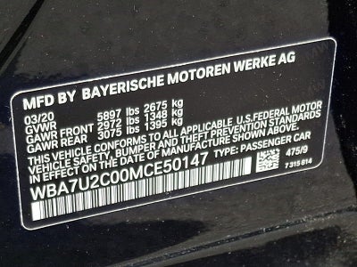 2021 BMW 7 Series 750i xDrive
