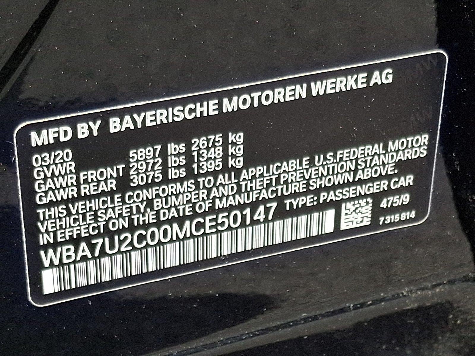 2021 BMW 7 Series 750i xDrive