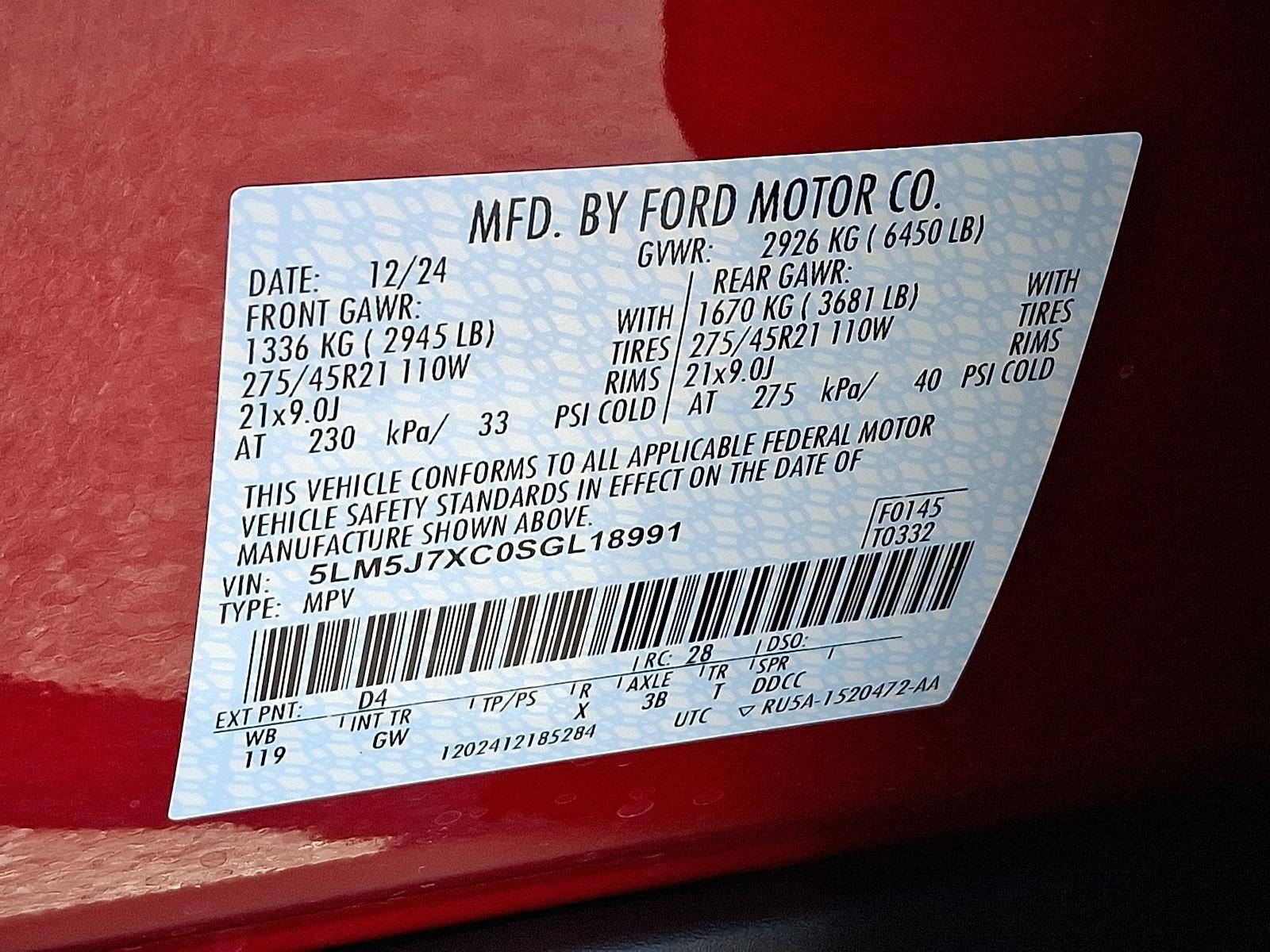 2025 Lincoln Aviator Reserve