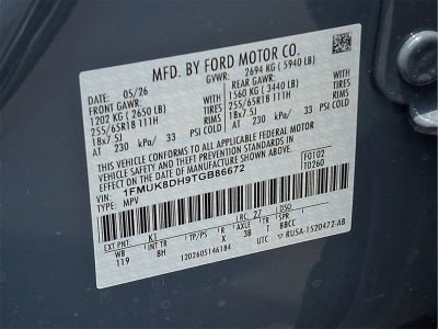 2026 Ford Explorer Active w/200A Pkg