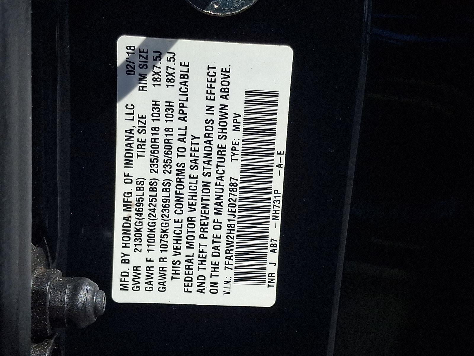 2018 Honda CR-V EX-L