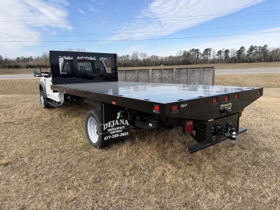 2025 Ford Super Duty F-550 DRW KNAPHEIDE 16' HEAVY DUTY PLATFORM BODY, SLIDING WINCHES AND STRAPS, 48" UNDERBODY TOOLBOX, FULL COMBO HITCH