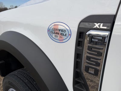 2025 Ford Super Duty F-550 DRW KNAPHEIDE 16' HEAVY DUTY PLATFORM BODY, SLIDING WINCHES AND STRAPS, 48" UNDERBODY TOOLBOX, FULL COMBO HITCH