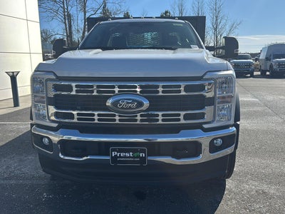 2025 Ford Super Duty F-550 DRW 16' KNAPHEIDE HEAVY DUTY PLATFORM BODY, SLIDING UNDER BODY WINCHES 48" UNDERBODY TOOL BOX