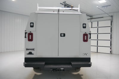 2026 Ford E-Series Cutaway E-350 10FT KNAPHEIDE KUV ENCLOSED SERVICE BODY, MASTER LOCK SYSTEM CLASS V HITCH 3 BOW LADDER RACK