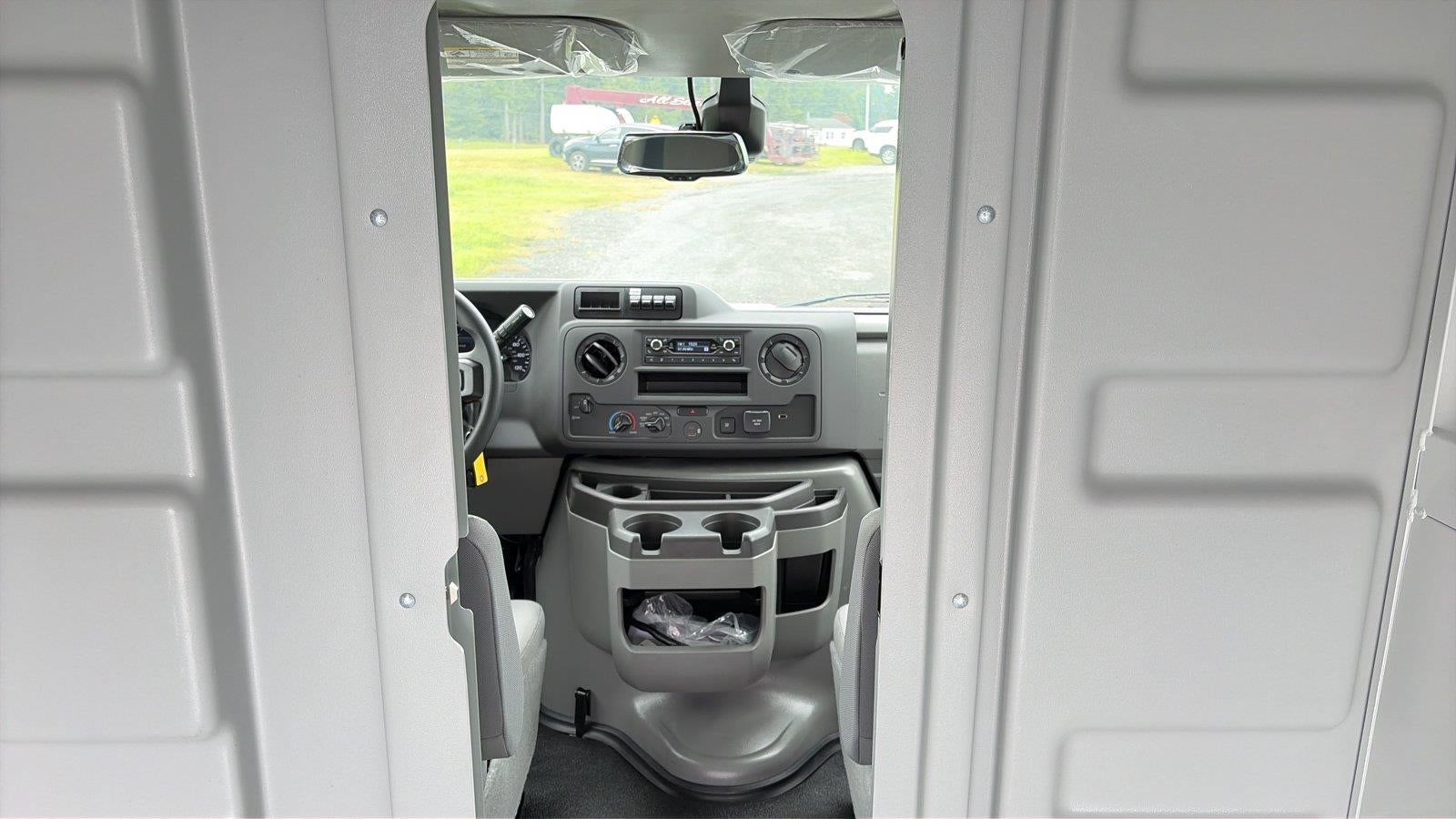 2027 Ford E-Series Cutaway 10' KNAPHEIDE KUV MID ROOF ENCLOSED SERVICE BODY, CLASS V HITCH, 3 BOW LADDER RACKS, MASTER LOCK SYSTEM