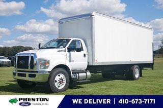 2025 Ford F-750 Straight Frame 24' DEJANA DURABOX PRO ALUMINUM BODY, THIEMAN MEDIUM DUTY RAILGATE , 2,000 LB CAPACITY, E TRACK ON EACH WALL, FORK LIFT PACKAGE