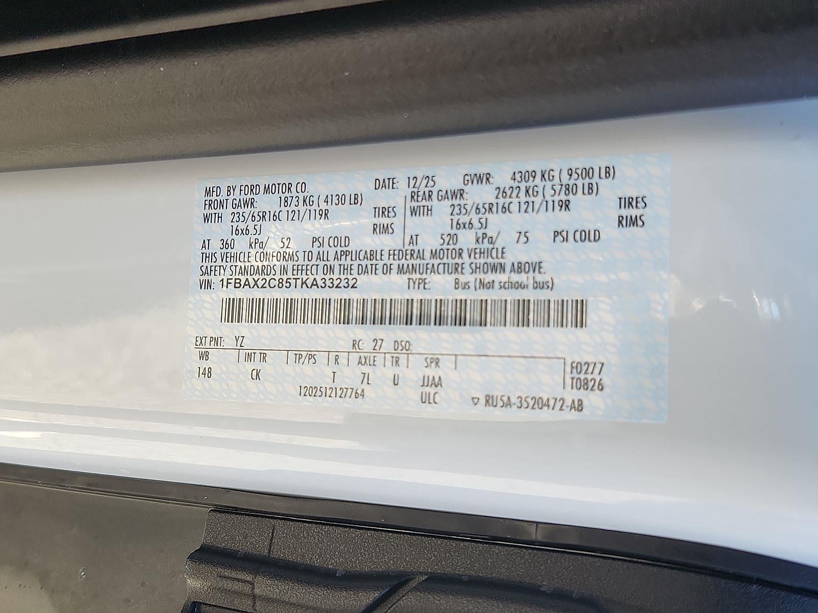 2026 Ford Transit Passenger Van 350 XL