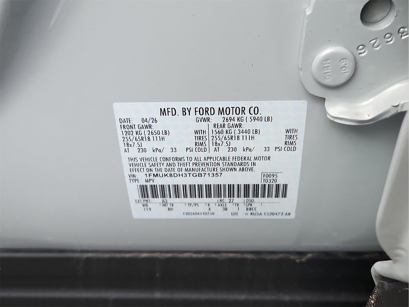 2026 Ford Explorer Active w/100A Pkg