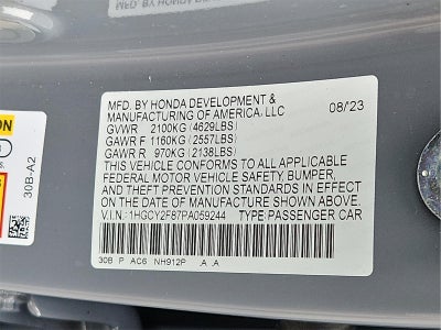 2023 Honda Accord Hybrid Touring