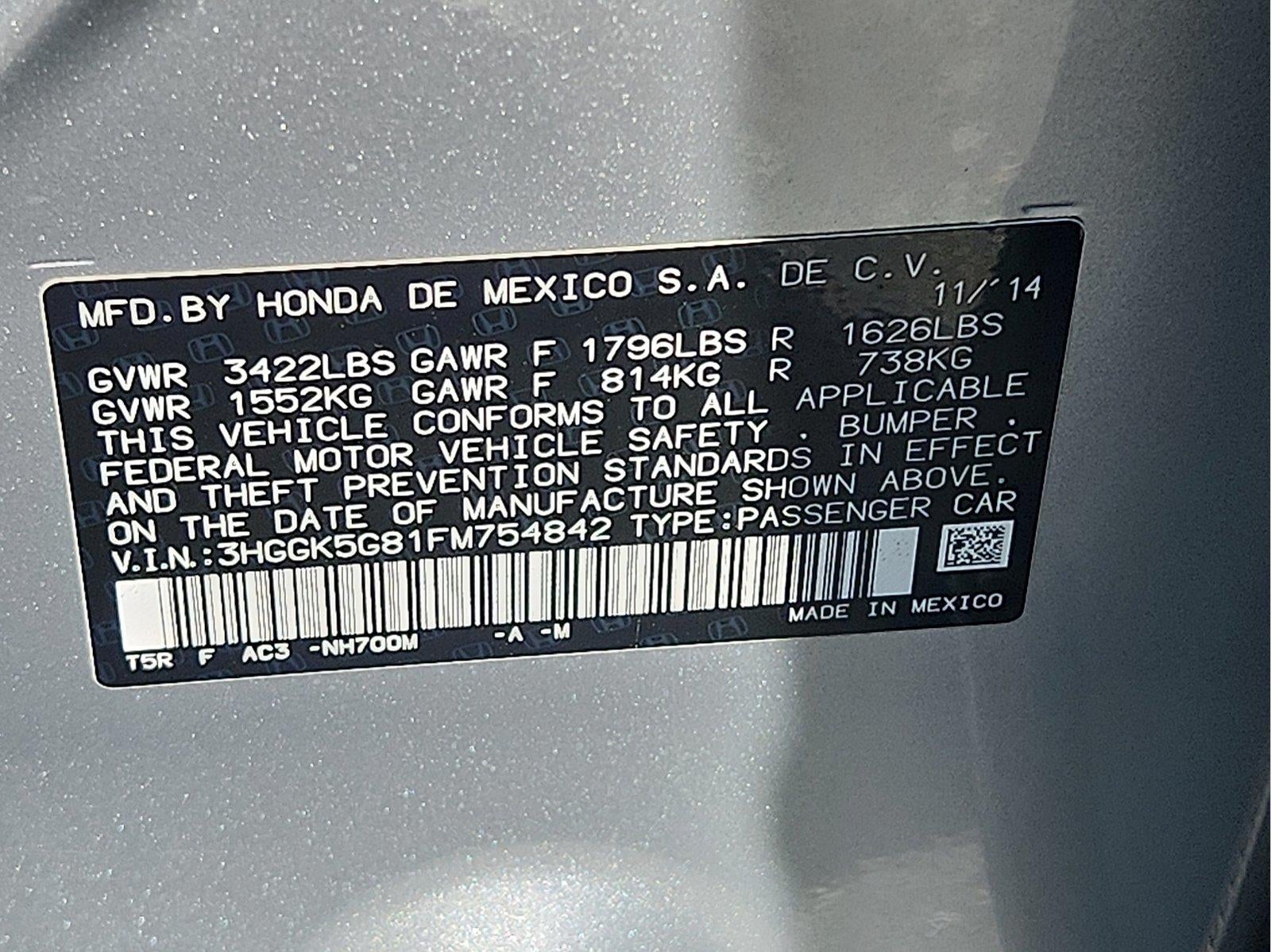 2015 Honda Fit EX