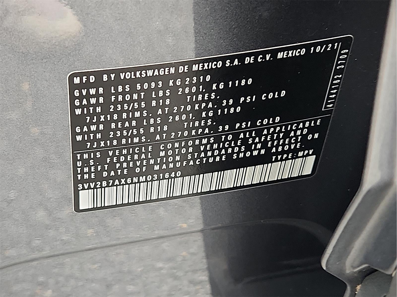 2022 Volkswagen Tiguan SE