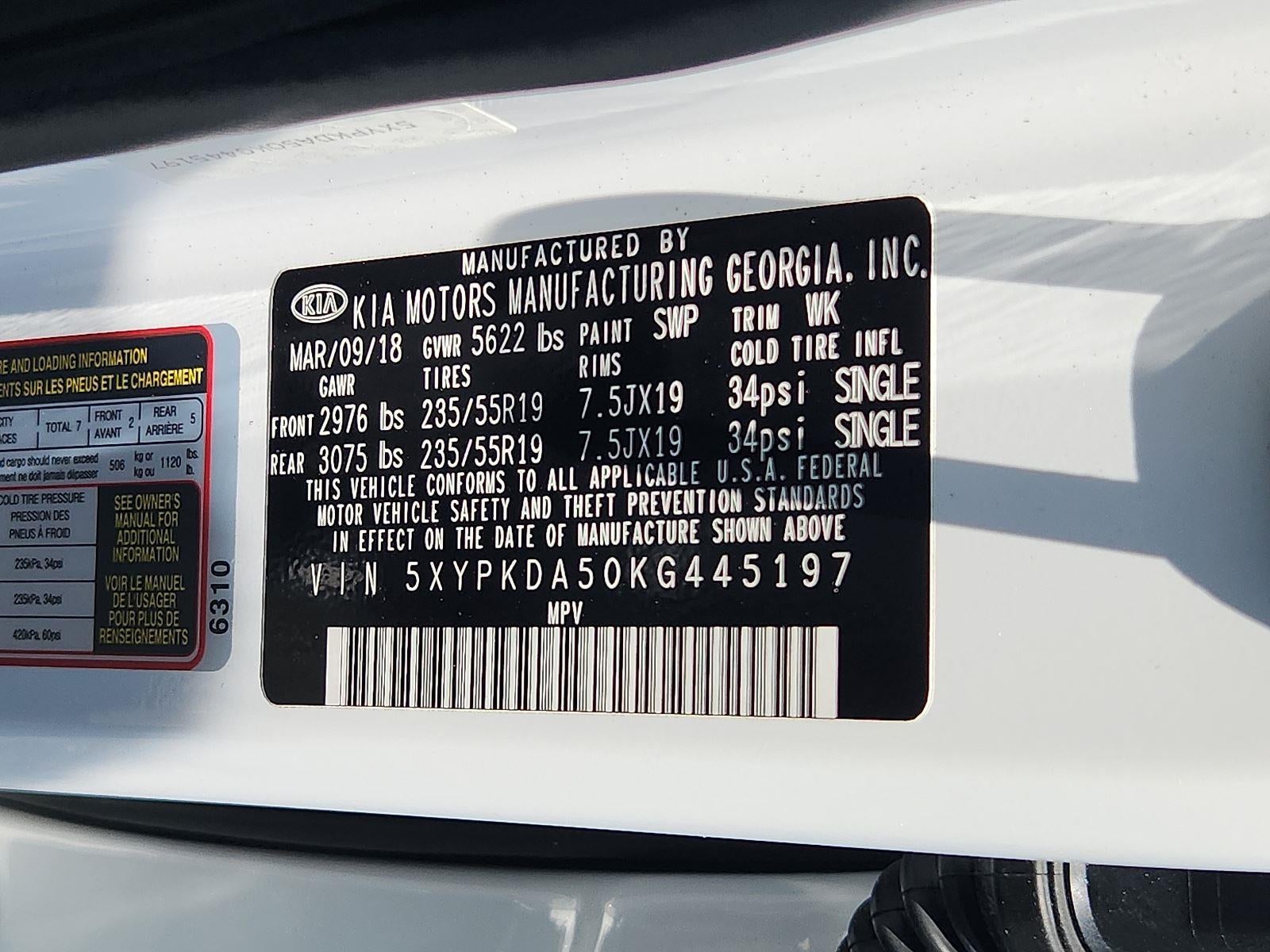 2019 Kia Sorento SX V6