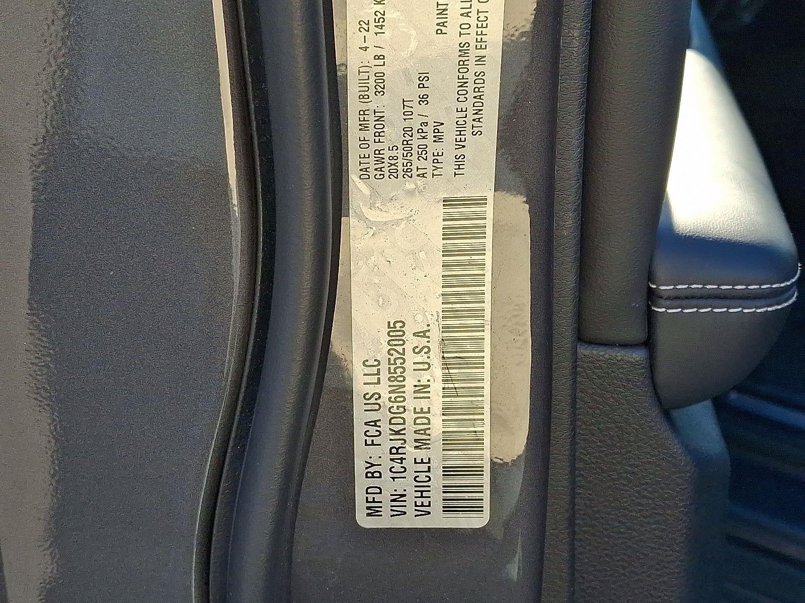 2022 Jeep Grand Cherokee L Overland