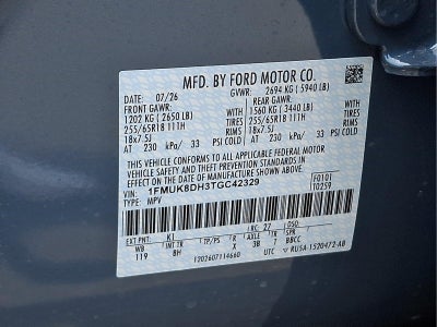 2026 Ford Explorer Active w/200A Pkg