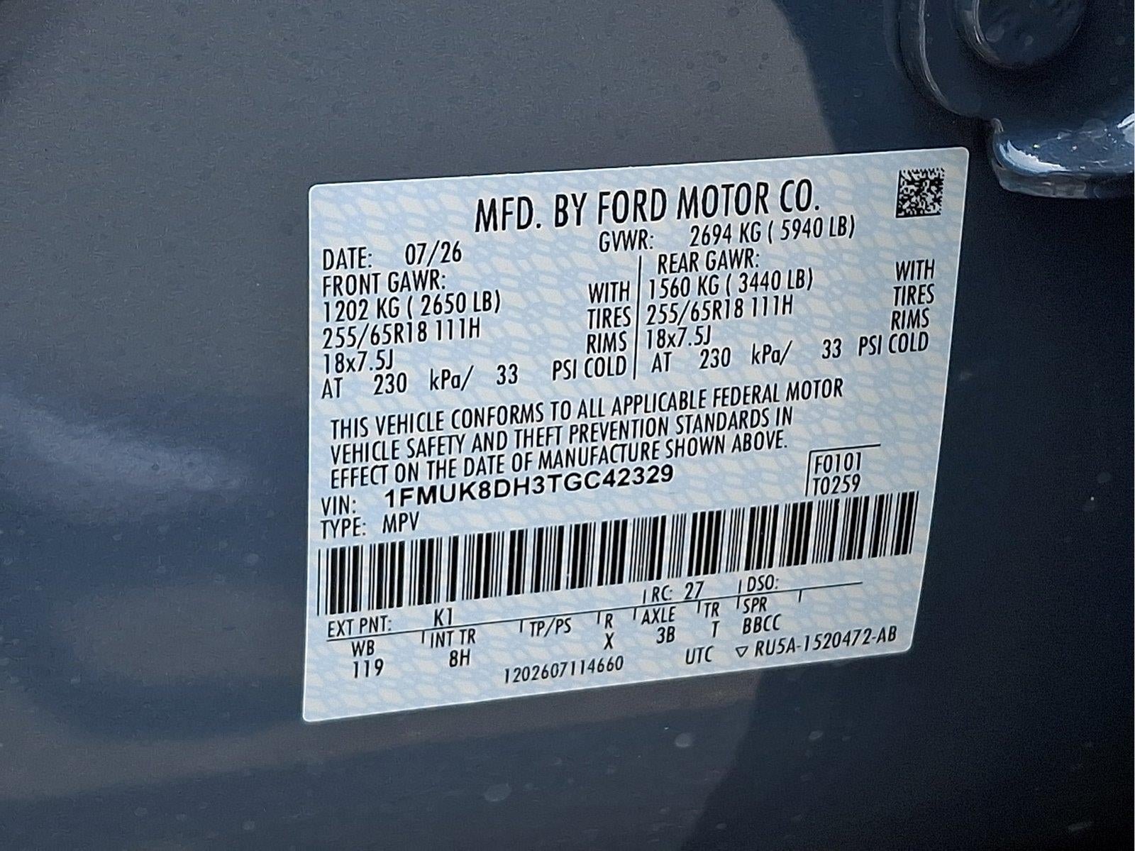 2026 Ford Explorer Active w/200A Pkg