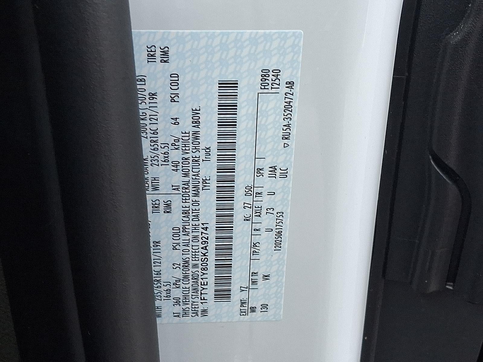 2025 Ford Transit Cargo Van LR 130"WB