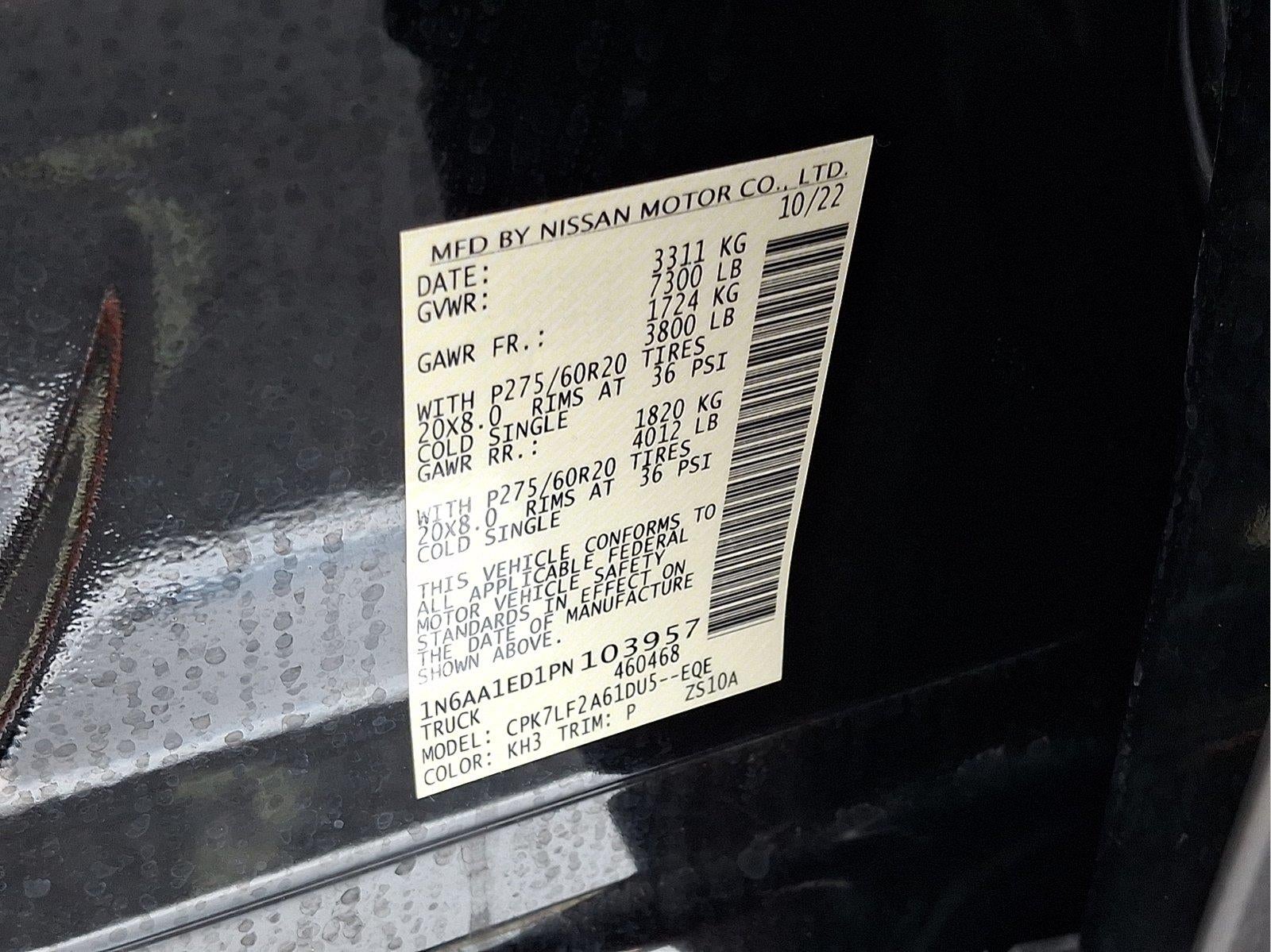 2023 Nissan Titan Platinum Reserve