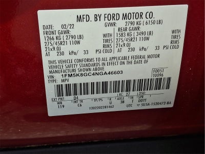 2022 Ford Explorer ST