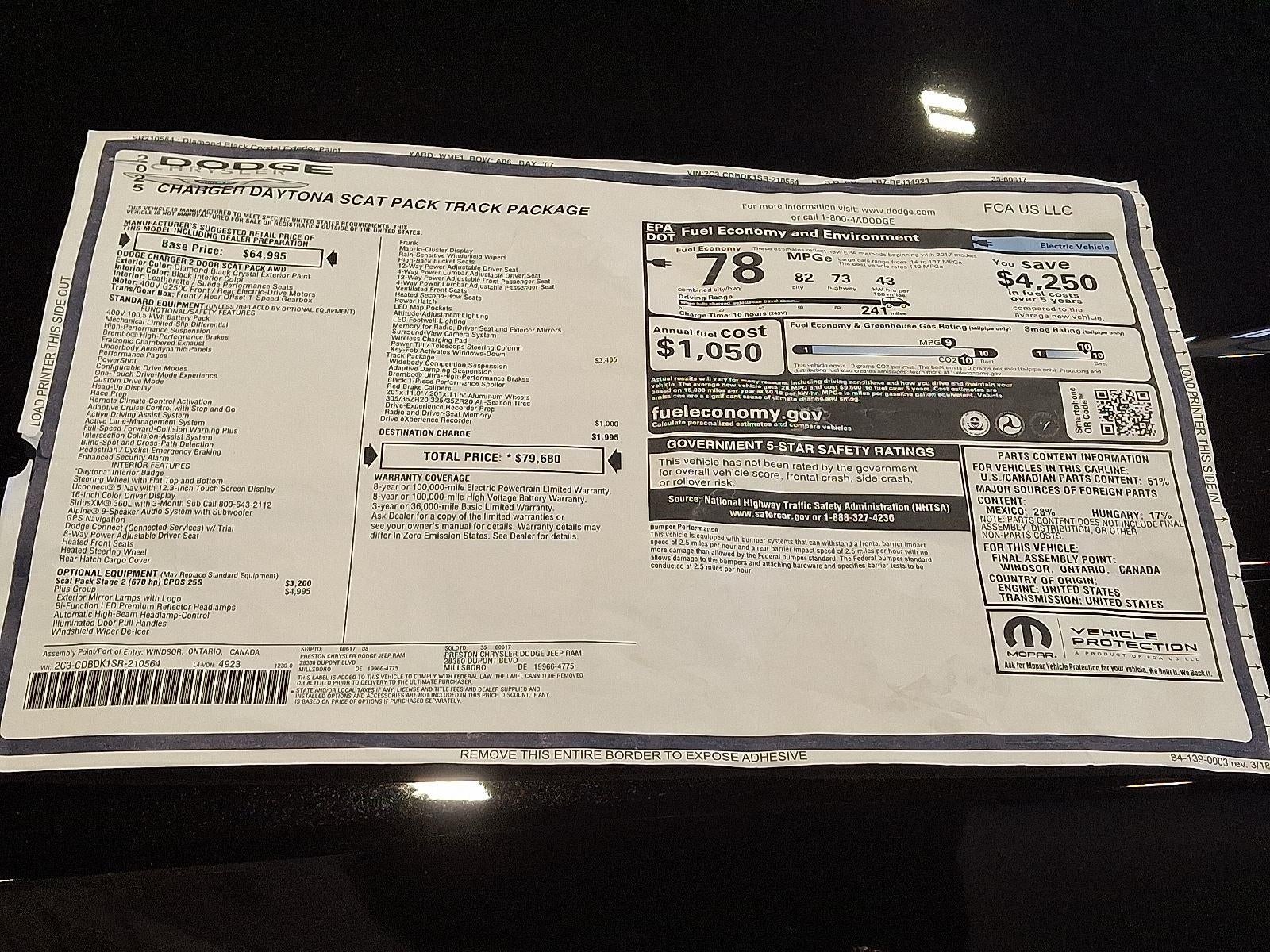 2025 Dodge Charger Daytona Scat Pack