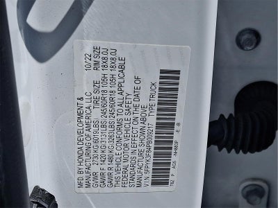 2023 Honda Ridgeline Black Edition