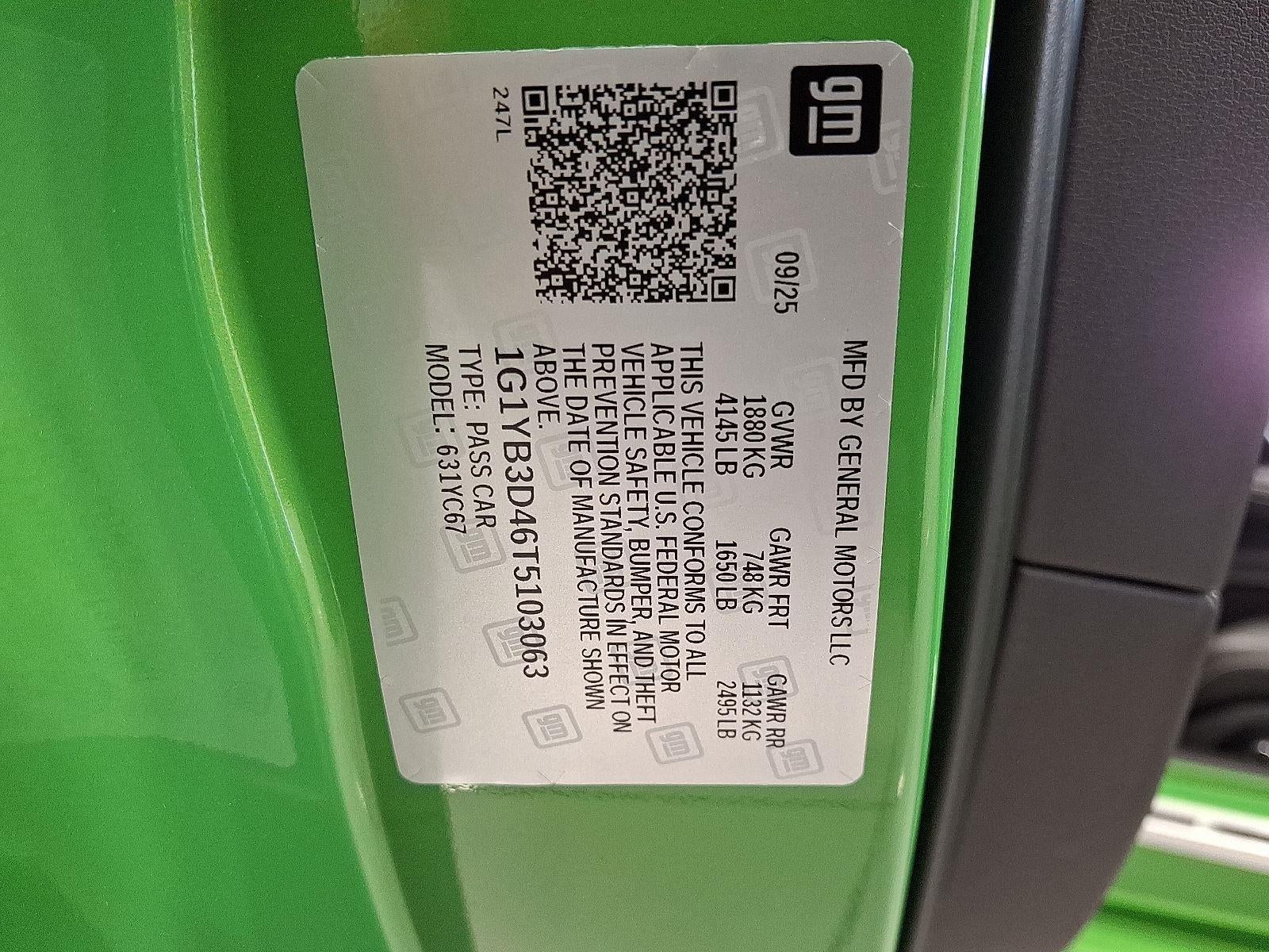 2026 Chevrolet Corvette Stingray 2LT